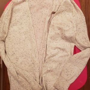 Rue21 white/black splatter cardigan, size s